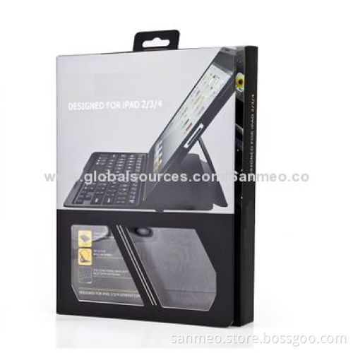 New Ultra-thin Flip PU Leather Cases, Luxury for iPad 2/3/4 with Keyboard with BacklightingNew